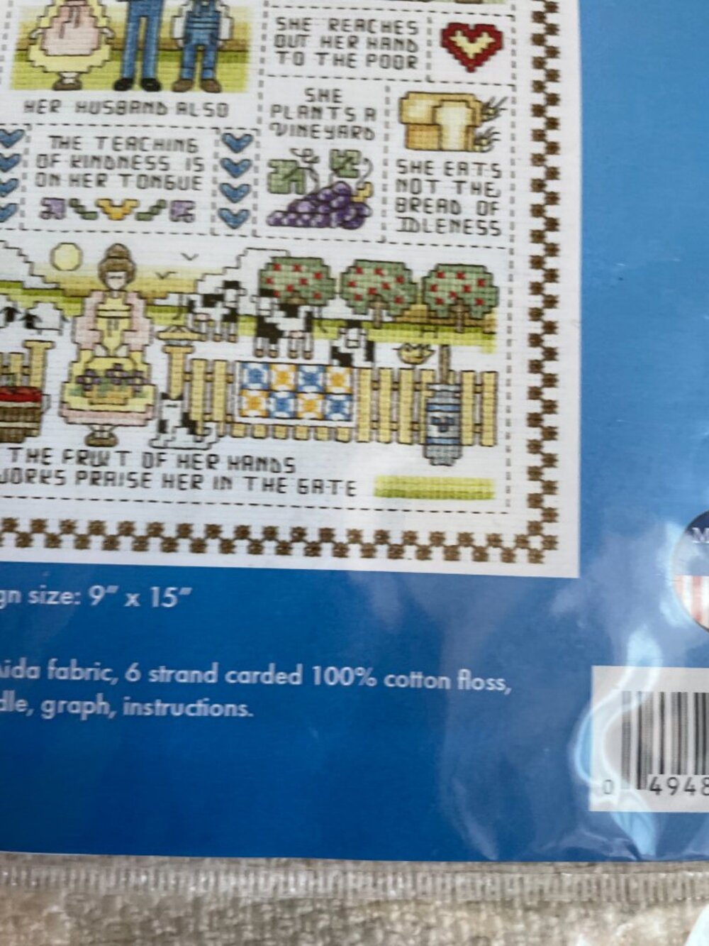 Virtuous Woman’ Counted Cross Stitch Kit 021-1401 Spectrum Crafts Vintage - Picture 3 of 8